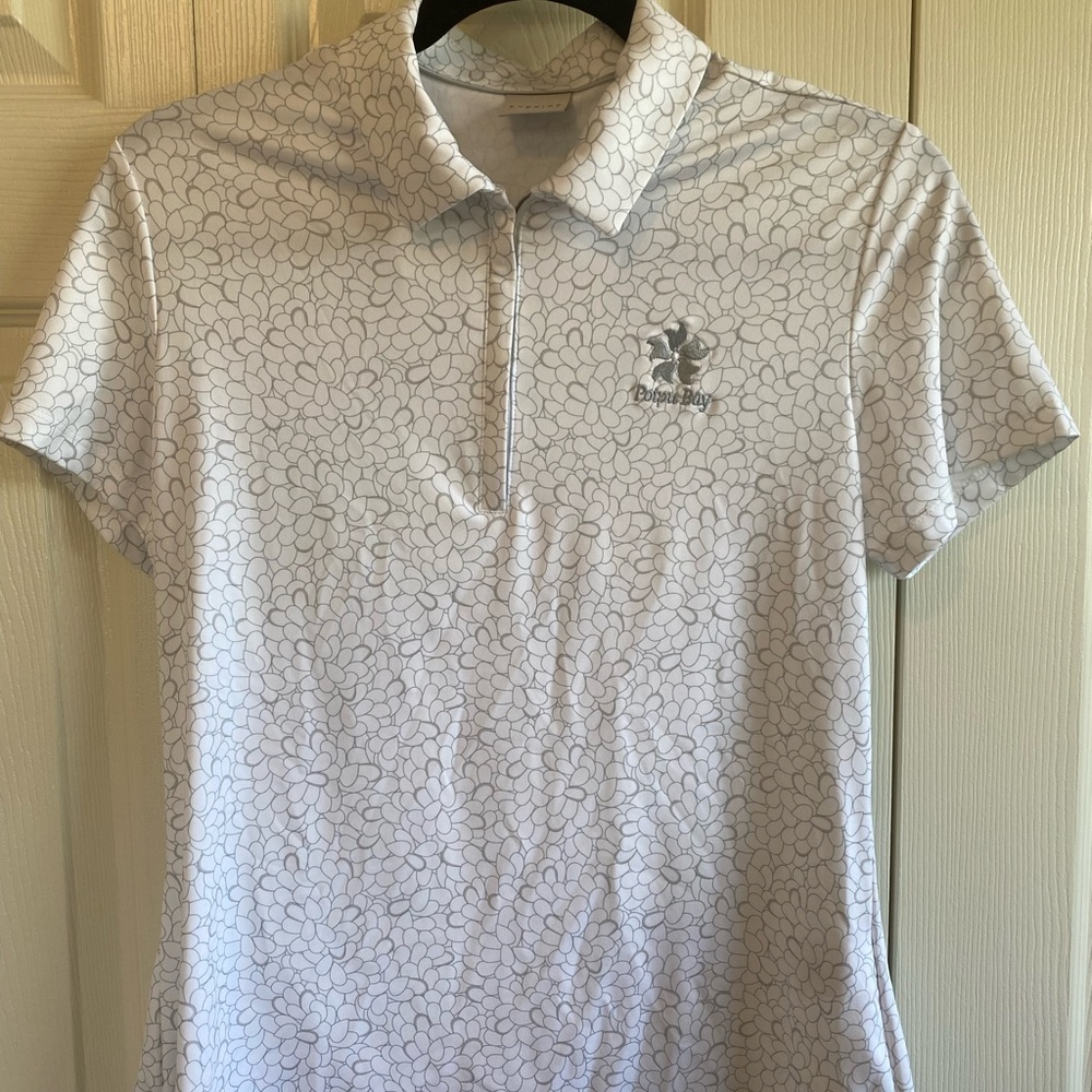 Dunning Golf Women’s White Polo Medium